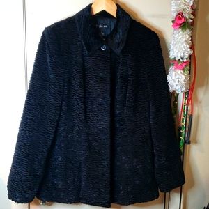 Style & Co Black Acetate blend jacket